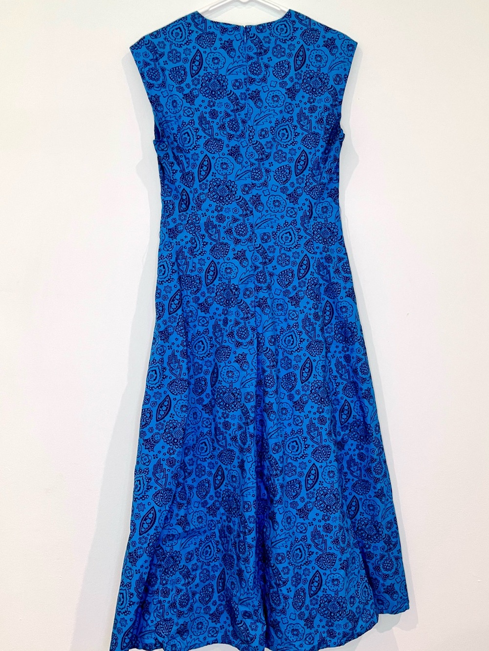 Boden Blue Paisley V-Neck Dress - Picture 6 of 6